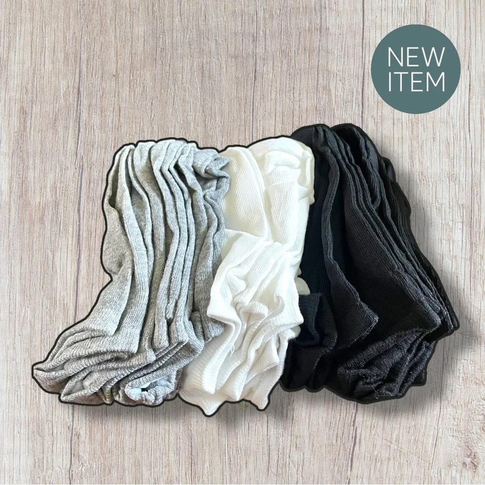 SALE! 5Pack NEW Men's Light Grey Ankle Socks (One Size / Unisex)